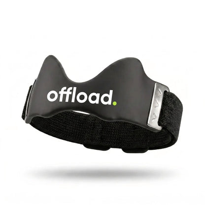 offload. silicone patellar knee strap, studio product shot